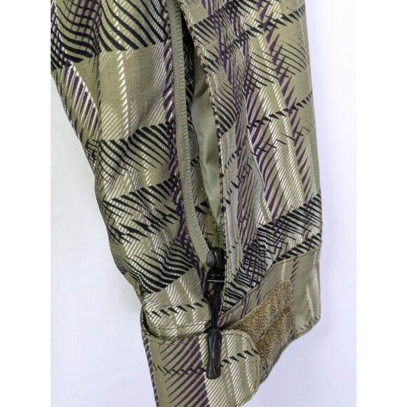 Oakley Womens Snowboard Ski Jacket Medium Green Purple Plaid Thick No Hood - Picture 9 of 15